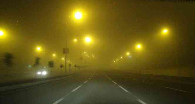 Şanlıurfa’da gece yarısı sis sürprizi