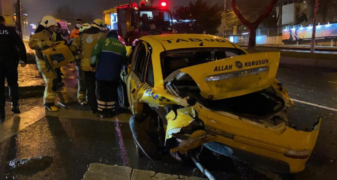 Beşiktaşta feci kaza: 1 ağır yaralı