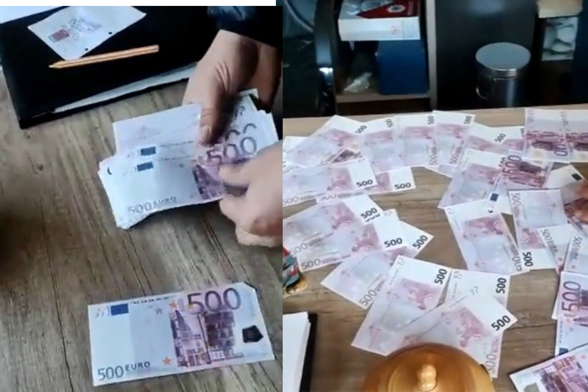 Mersin'de sahte 23 bin euro ele geçirildi