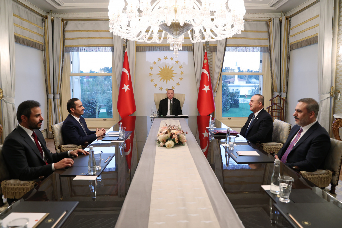 Cumhurbaşkanı Erdoğan, Muhammed Bin Abdurrahman Al Sani'yi kabul etti