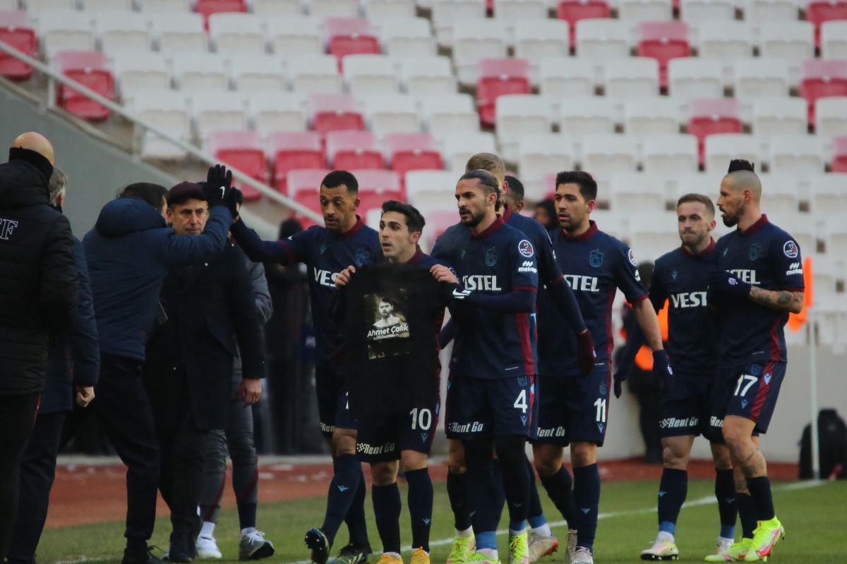 Trabzonspor golü attı, Ahmet Çalık'ı unutmadı