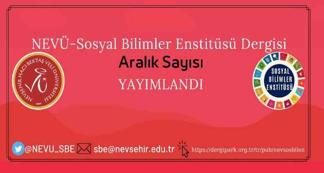 NEVÜ SBE Dergisi Aralık Sayısı Yayımlandı