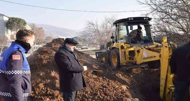 Çan Belediyesi yeni hastane yolu yenileme çalışmalarına başladı