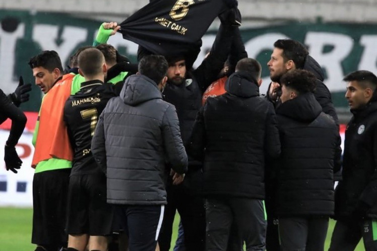 Konyaspor golü attı, Ahmet Çalık'ı andı