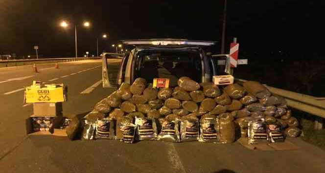 Ordu’da 300 kg tütüne el konuldu