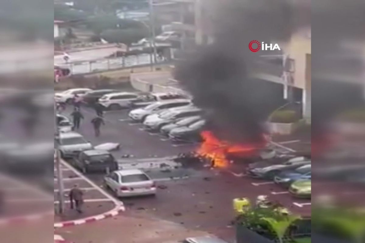 İsrail'de araç bomba gibi patladı: 1 yaralı