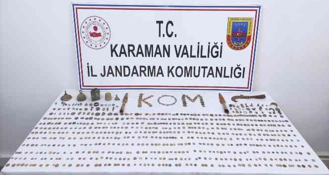 Karaman’da tarihi eser operasyonu