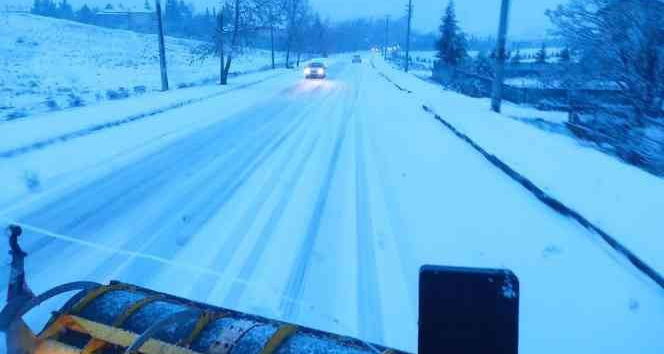 Kırıkkale’de karla mücadele