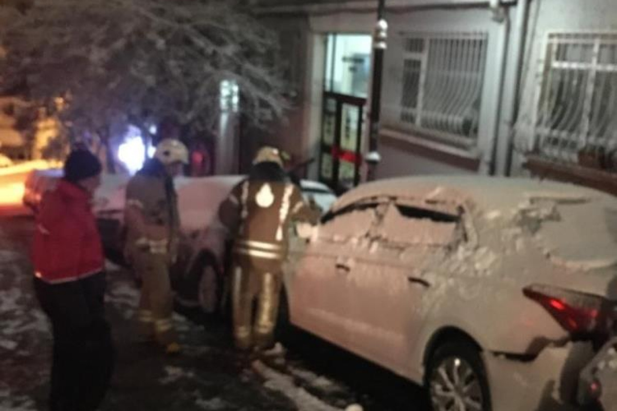 Beşiktaş’ta buzlanan yolda itfaiye aracı 7 araca çarparak durabildi