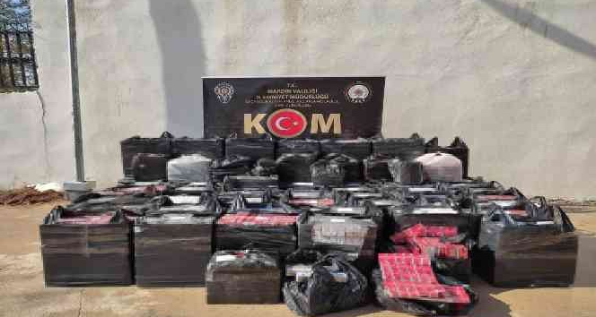 Mardin’de 61 bin 850 adet kaçak sigara ele geçirildi