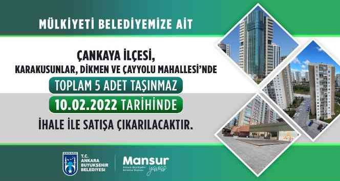 Ankara Büyükşehir taşınmazları satışa çıkıyor