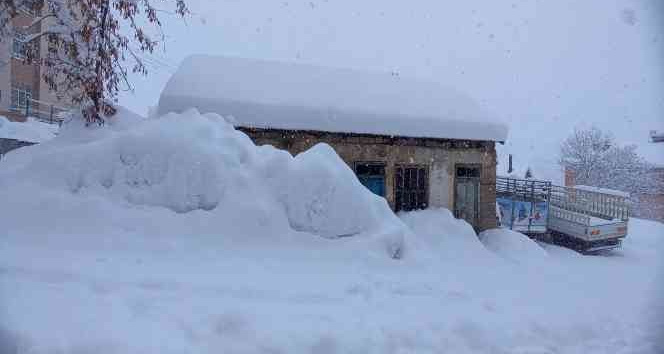 Tunceli’de ev ve arabalar kara gömüldü