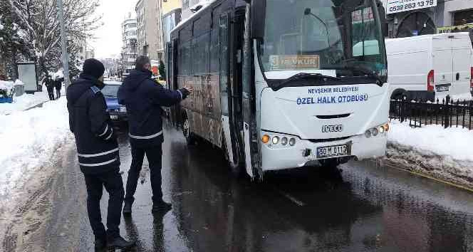 Nevşehir’de halk otobüsleri denetlendi
