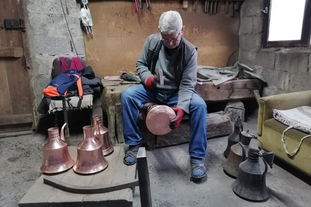 O Giresun’un son bakır ibrik ustası