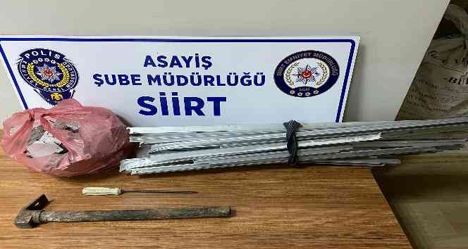 Siirt’te hırsızlık zanlısı suçüstü yakalandı