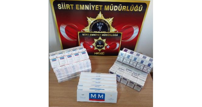 Siirt’te 280 paket kaçak sigara ele geçirildi
