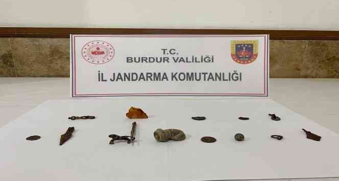 Burdur’da tarihi eser operasyonu