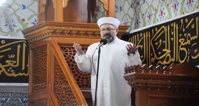 Diyanet İşleri Başkanı Erbaş, Cizre’de Nuh Nebi Camisinde cuma namazını kıldırdı