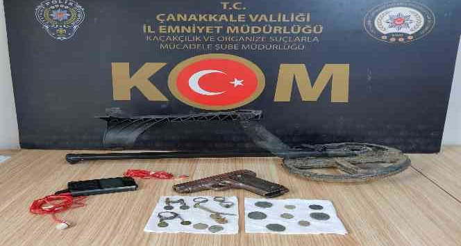 Çanakkale’de tarihi eser kaçakçılığı operasyonu: 1 gözaltı