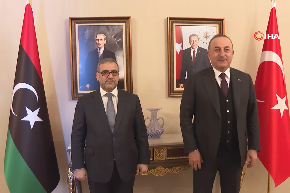 Bakan Çavuşoğlu, Libya Devlet Yüksek Konseyi Başkanı Mişri ile görüştü