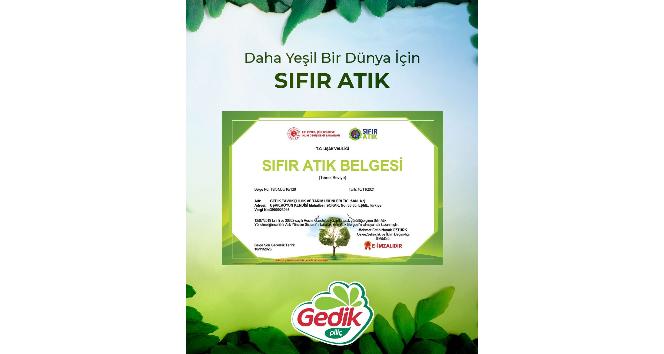 Gedik Piliç’e ‘Sıfır Atık’ belgesi