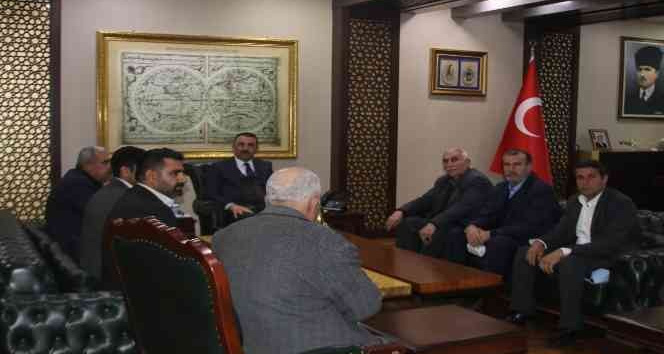 Siirt Gazi ve Şehit Aileleri Dernekler Federasyonundan Vali Hacıbektaşoğlu’na ziyaret