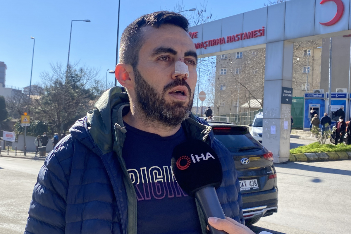 Ümraniye’de Covidli hastadan sağlık çalışanına saldırı: Kafa atıp burnunu kırdı