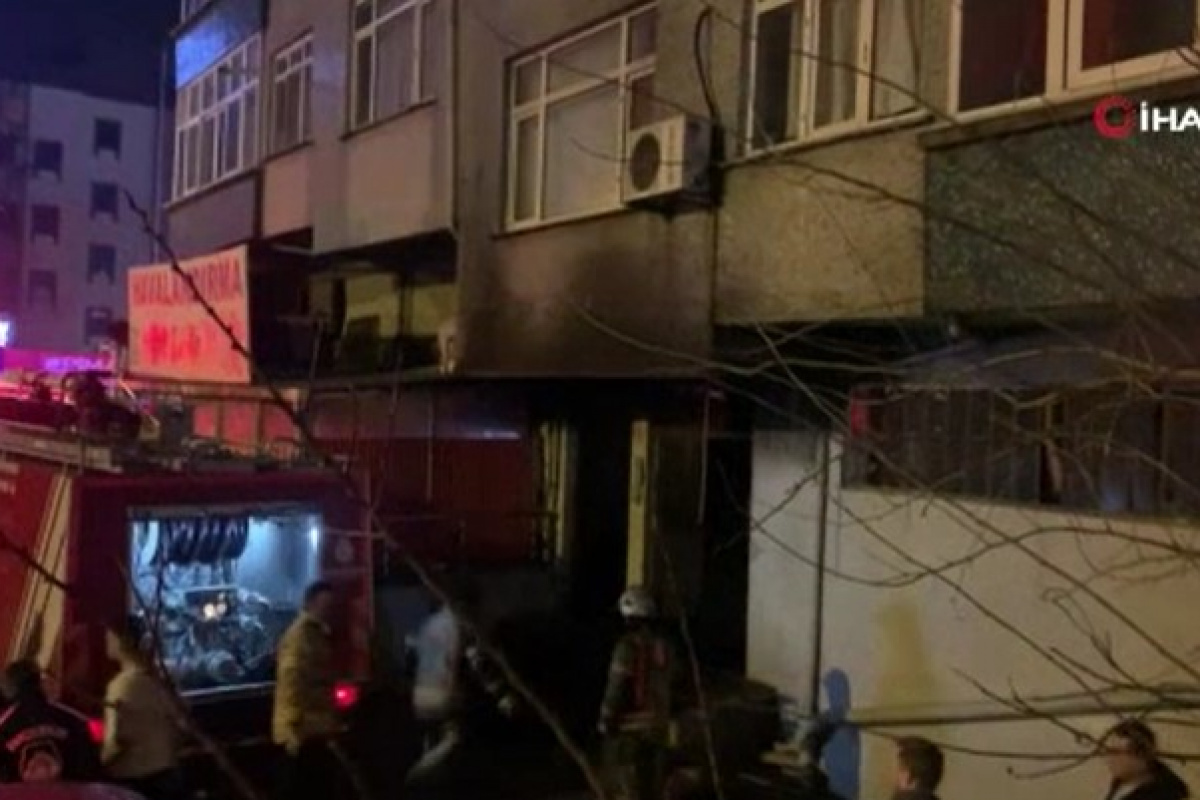 Bahçelievler’de korkutan yangın