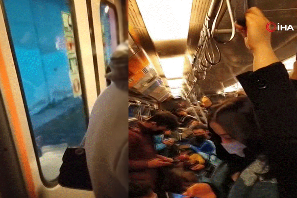 Yenikapı-Kirazlı Hattı’nda sefer yapan metro arızalandı