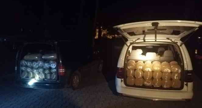 Osmaniye’de 710 kilo kıyılmış tütün ele geçirildi