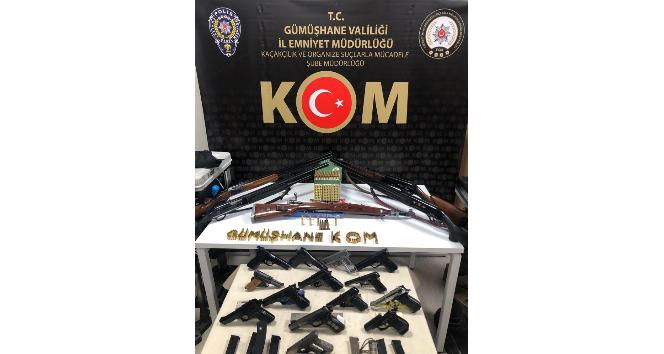 8 ilde eş zamanlı kaçak silah operasyonu