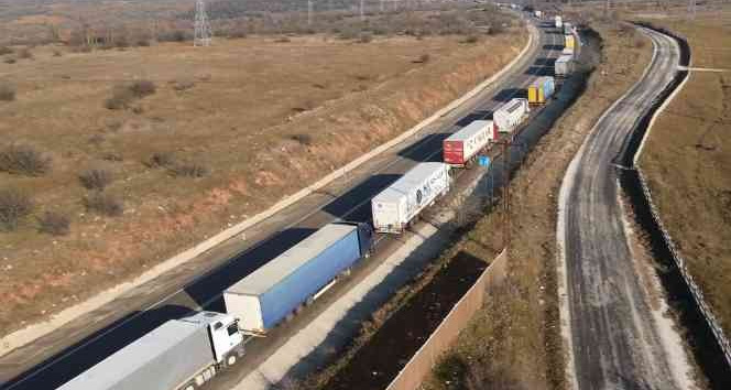 Bulgaristan sınırında ihracat kuyruğu