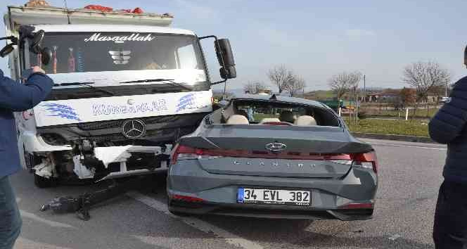 Biga’da trafik kazası: 1 ölü, 2 yaralı