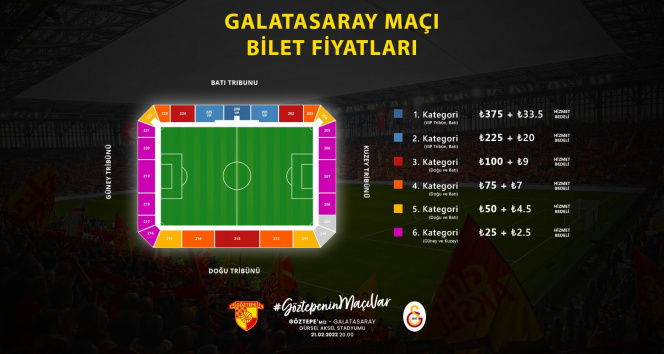 Göztepe - Galatasaray maçının biletleri satışa çıkıyor