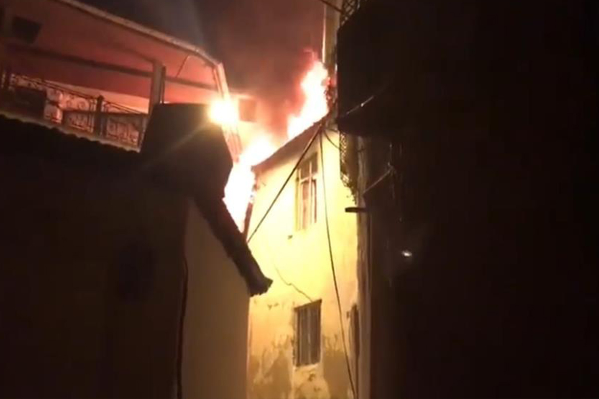 Fethiye’de metruk evde yangın