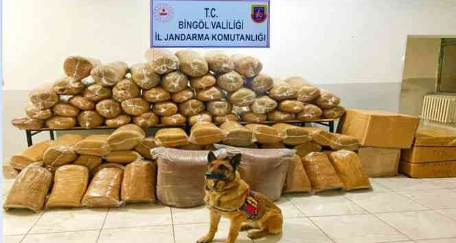 Bingöl’de 650 kilo kıyılmış tütün ele geçirildi