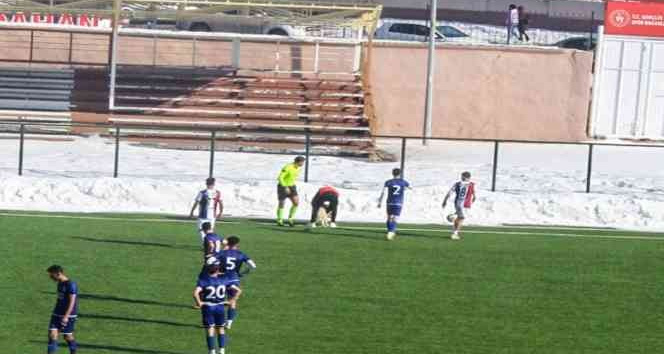 Sahaya giren davetsiz misafire hakem müdahalesi