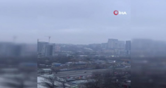 Ukraynada başkent Kievde sirenler çalıyor