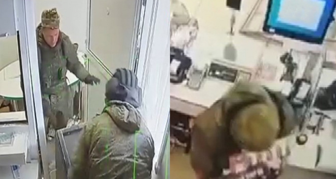 Rus askerleri Ukraynada marketi ve döviz bürosunu yağmaladı