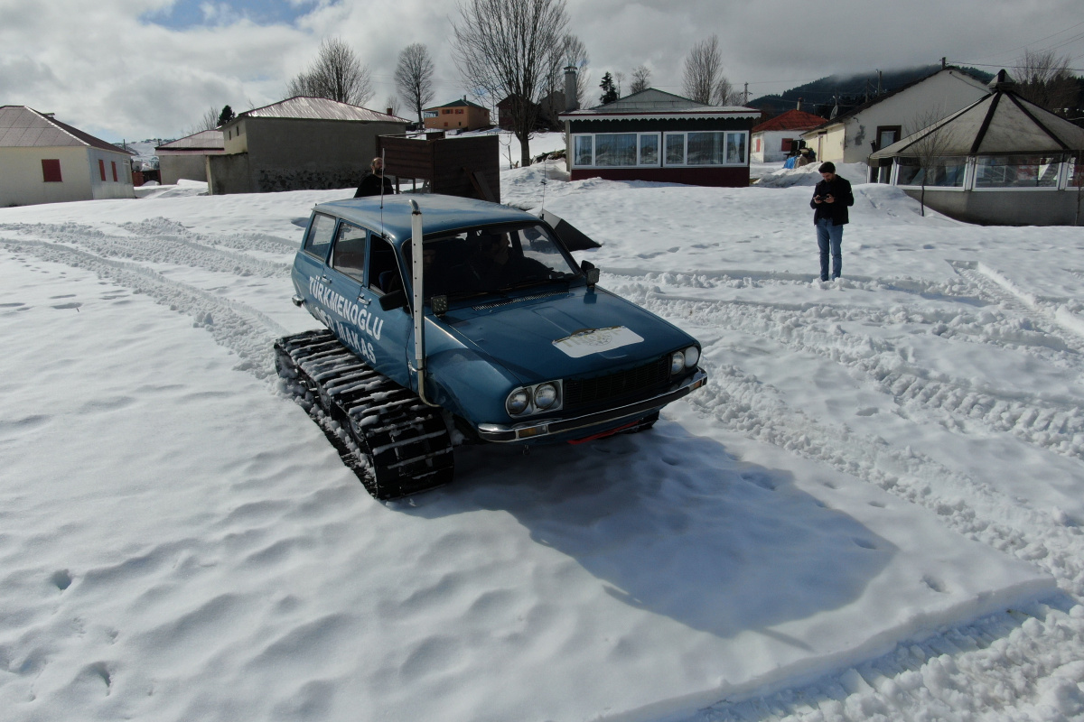 Yaylanın ilgi odağı: Paletli Toros