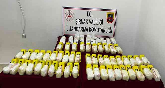 Şırnak’ta 33 kilogram metamfetamin ele geçirildi