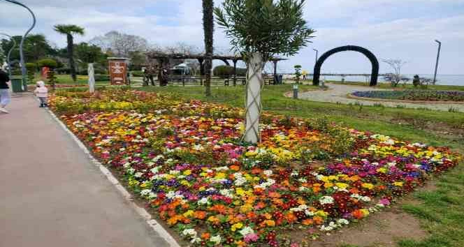 Ordu çiçeklerle süslendi