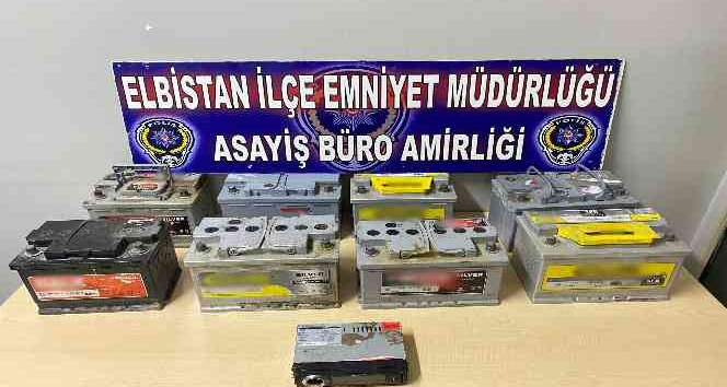 Akü hırsızı tutuklandı