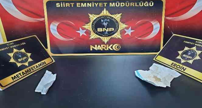 Şüphe üzerine durdurulan şahsın üzerinden uyuşturucu çıktı