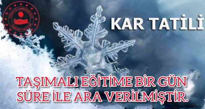 Tunceli’de taşımalı eğitime bir gün ara verildi