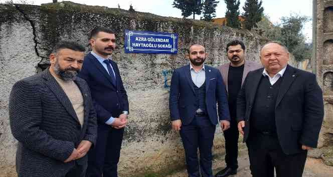 Azra’nın adı, evlerinin sokağında yaşayacak