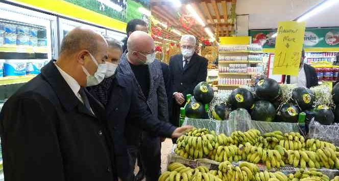 Vali Demirtaş marketleri denetledi
