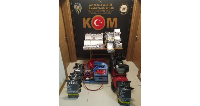 Çanakkale’de kaçak tütün operasyonu