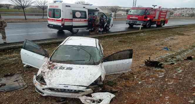 Mardin’de dolu yağışı kazayı beraberinde getirdi: 2 yaralı