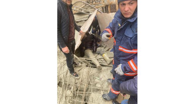 Mardin OSB’de inşaat çöktü, 1 işçi yaralandı